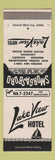 Matchbook Cover - Lake View Hotel Sanakah NY