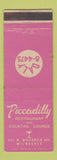 Matchbook Cover - Piccadilly Restaurant Milwaukee WI