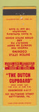 Matchbook Cover - The Dutch Cupboard Gettysburg PA