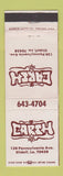 Matchbook Cover - Earth Slidell LA Records Tapes