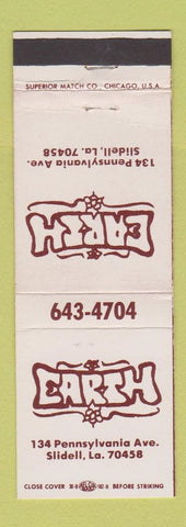 Matchbook Cover - Earth Slidell LA Records Tapes
