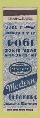 Matchbook Cover - Modern Cleaners Lincoln NE