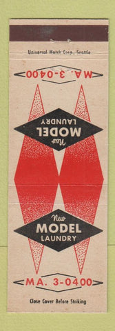 Matchbook Cover - New Model Laundry Seattle WA