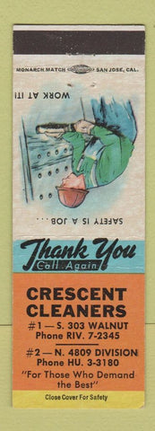 Matchbook Cover - Crescent Cleaners