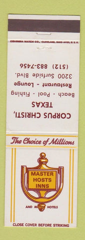 Matchbook Cover - Master Hosts Inns Corpus Christi TX