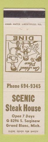 Matchbook Cover - Scenic Steak House Grand Blanc MI