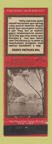 Matchbook Cover - Santa Catalina Island CA Diamond Educational Casino