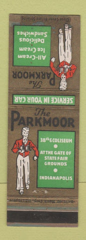 Matchbook Cover - Parkmoor Restaurant Indianapolis IN WEAR