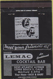 Matchbook Cover - Lemac Cocktail Bar Long Beach CA 40 Strike