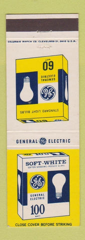Matchbook Cover - General Electric GE Soft White Light Bulbs