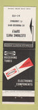 Matchbook Cover - Ratheon Radio Tubes Fort Lauderdale FL