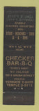 Matchbook Cover - Checker BBQ Detroit MI WEAR