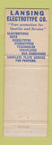 Matchbook Cover - Lansing Engineering Lansing MI