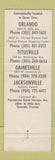 Matchbook Cover - Ponderosa Steak House Orlando Gainesville Titusville FL