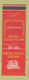 Matchbook Cover - Porter Street Station Detroit MI