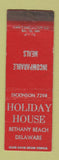 Matchbook Cover - Holiday House Bethany Beach DE WEAR