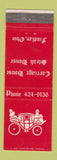Matchbook Cover - Carriage House Steak House Findlay OH