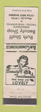 Matchbook Cover - Ruth Shaff Beauty Shop salon WEAR