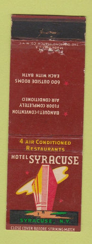 Matchbook Cover - Hotel Syracuse NY WEAR