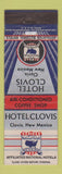 Matchbook Cover - Hotel Clovis NM