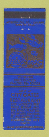 Matchbook Cover - City Gates Restaurant ST Augustine FL WEAR