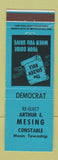 Matchbook Cover - Arthur E Mesing Constable Moon Township