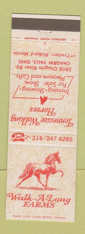 Matchbook Cover - Walk A Long Farms Chagrin Falls OH