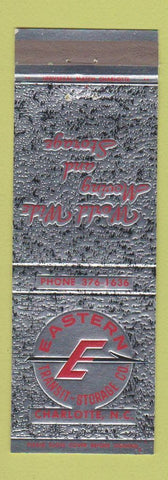 Matchbook Cover - Eastern Transit Storage Trucking Charlotte NC