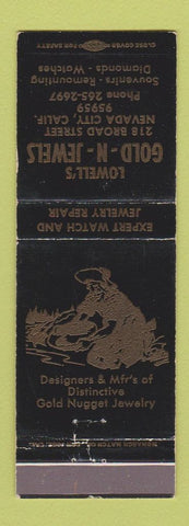 Matchbook Cover - Lowell's Gold n Jewels Nevada City CA WEAR