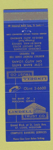 Matchbook Cover - Lindell Trust Company ST Louis MO