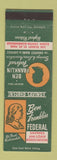 Matchbook Cover - Ben Franklin Federal Savings St Paul MN