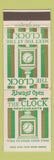 Matchbook Cover - The Clock Restaurant