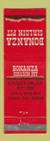 Matchbook Cover - Bonanza Sirloin Pit Kansas City KS