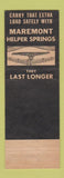 Matchbook Cover - Ashtabula Auto Parts Conneaut OH Maremont Springs