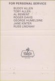 Matchbook Cover - ATS Transport Inc North Ridgeville OH trucking 40 Strike