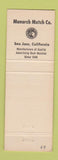 Matchbook Cover - Albee Idea Market 1976 Monarch Match San Jose CA