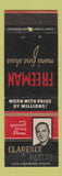 Matchbook Cover - Freeman Men's Shoes Clarence Faflik Cleveland OH WEAR