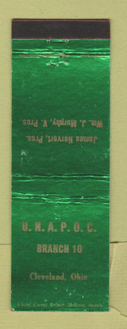 Matchbook Cover - UNAPOC James Hervert Cleveland OH Branch 10