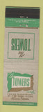 Matchbook Cover - The Towers Hotel Miami FL WEAR