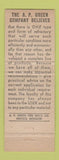Matchbook Cover - Fire Brick Service Supply Cleveland Toledo OH AP Green