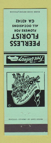 Matchbook Cover - Peerless Florist