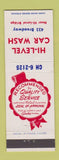 Matchbook Cover - Hi Level Car Wash Toledo OH