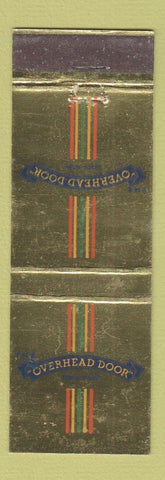 Matchbook Cover - The Overhead Door Company Syracuse Hartford City IN