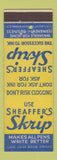 Matchbook Cover - Sheaffer's Skrip Pens DD Bean