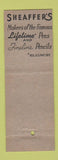 Matchbook Cover - Sheaffer's Skrip Pens DD Bean