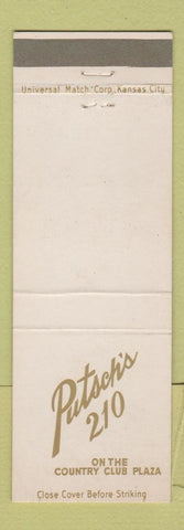 Matchbook Cover - Putsch's 210 Kansas City MO