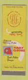 Matchbook Cover - Timley Men's Clothes Heaman Clothing Le Roy NY