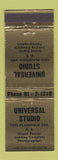 Matchbook Cover - Universal Photography Studio Grand Rapids MI