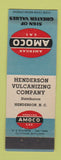 Matchbook Cover - Amoco oil gas Henderson Vulcanizing Henderson NC