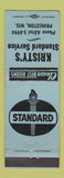 Matchbook Cover - Standard oil gas Kristy's Princeton WI